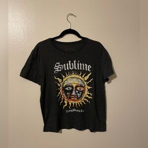 Sublime 40oz to Freedom Iconic Sun T-Shirt, Size Women’s Medium, Charcoal
